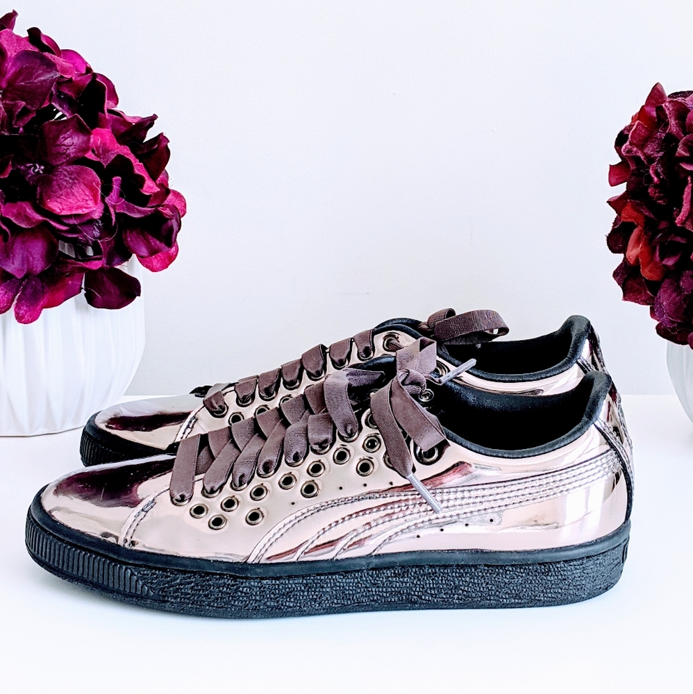 Puma Basket XL Metallic Sneakers - Picture 7 of 9